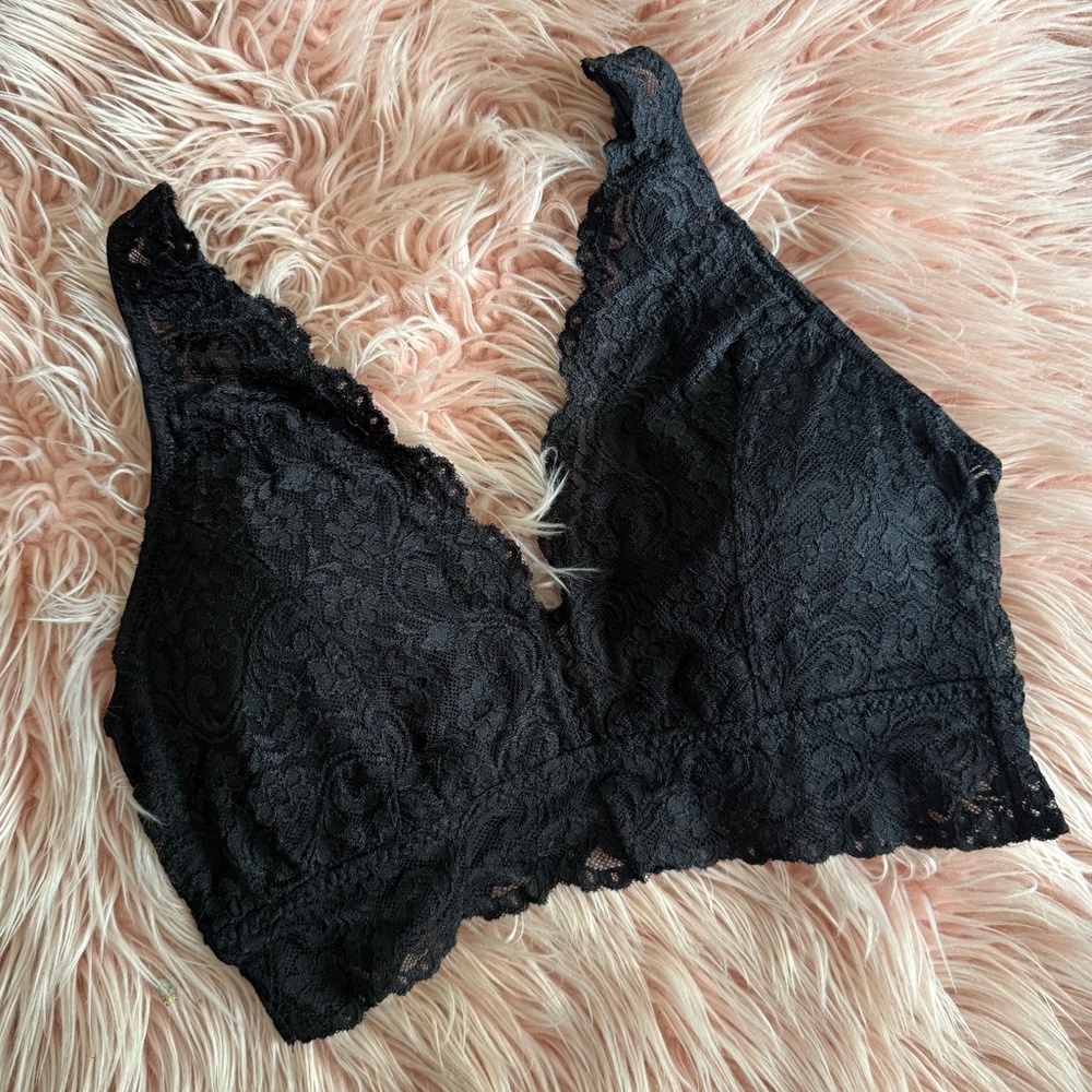 Smart & Sexy Black Padded Racerback Bralette Extra Large